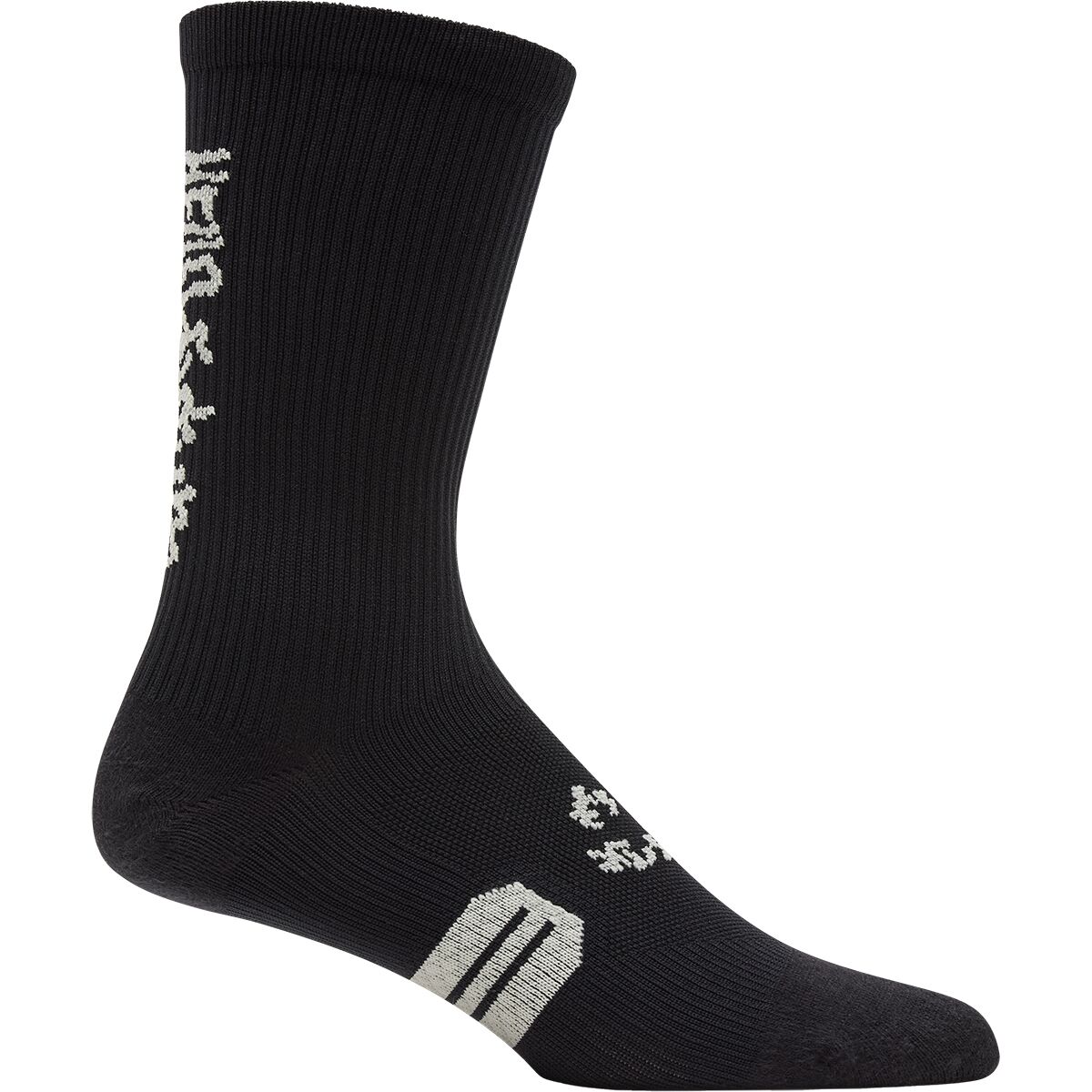 Image of Fox Racing Ranger 8in Sock Hello Future Black, XS/S