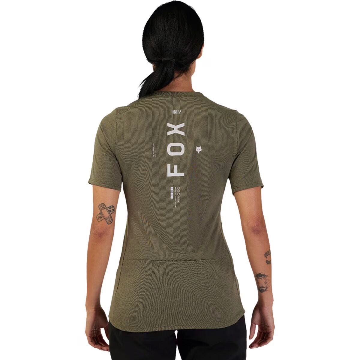 Fox Racing Ranger Dri-Release Short-Sleeve Jersey - Women's Olive Green Alyn, L