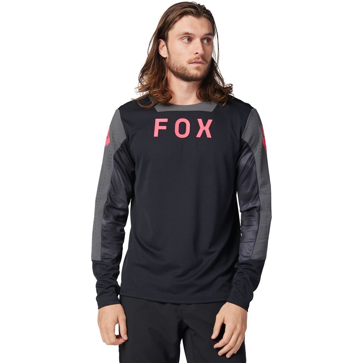 Fox Racing Defend Long-Sleeve Jersey - Men's Black Taunt, S