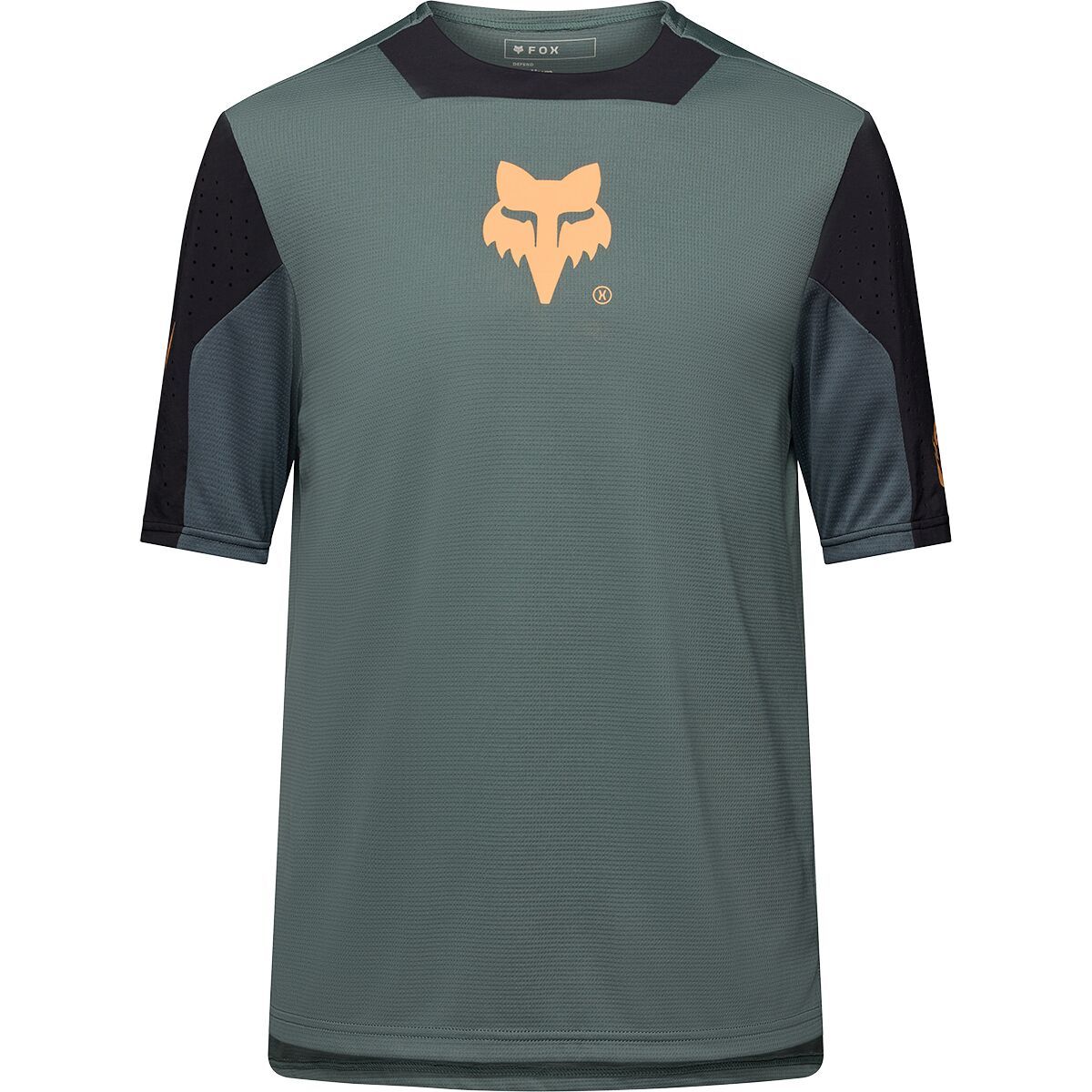 Image of Fox Racing Defend Short-Sleeve Jersey - Men's Sage Creation, XL