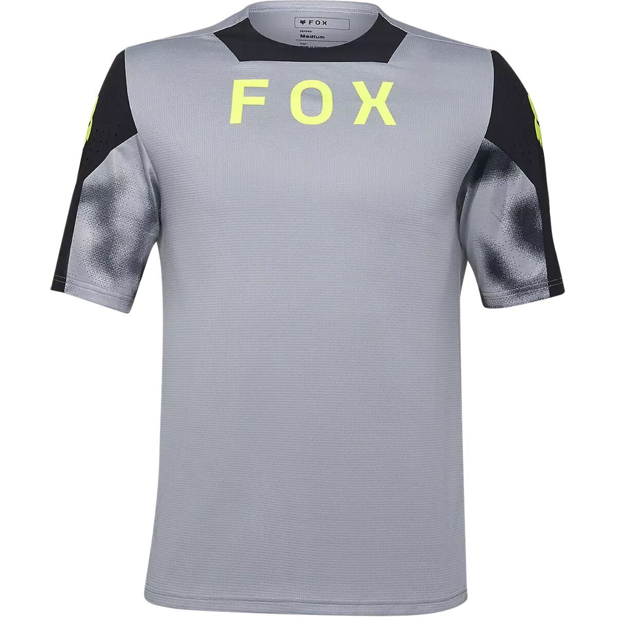 Image of Fox Racing Defend Short-Sleeve Jersey - Men's Taunt Steel Grey, XL