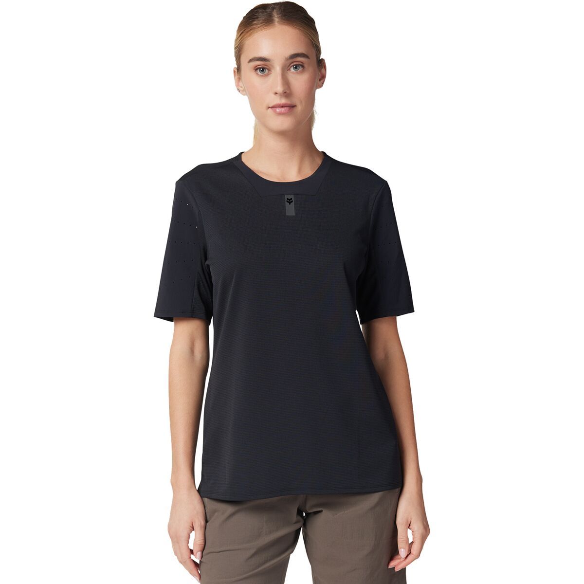 Image of Fox Racing Defend Short-Sleeve Jersey - Women's Black, L