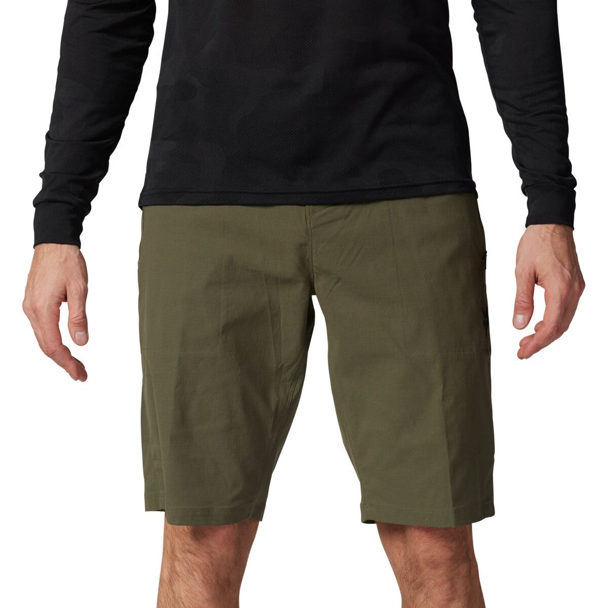 Image of Fox Racing Ranger Short + Liner - Men's Olive Green, 36