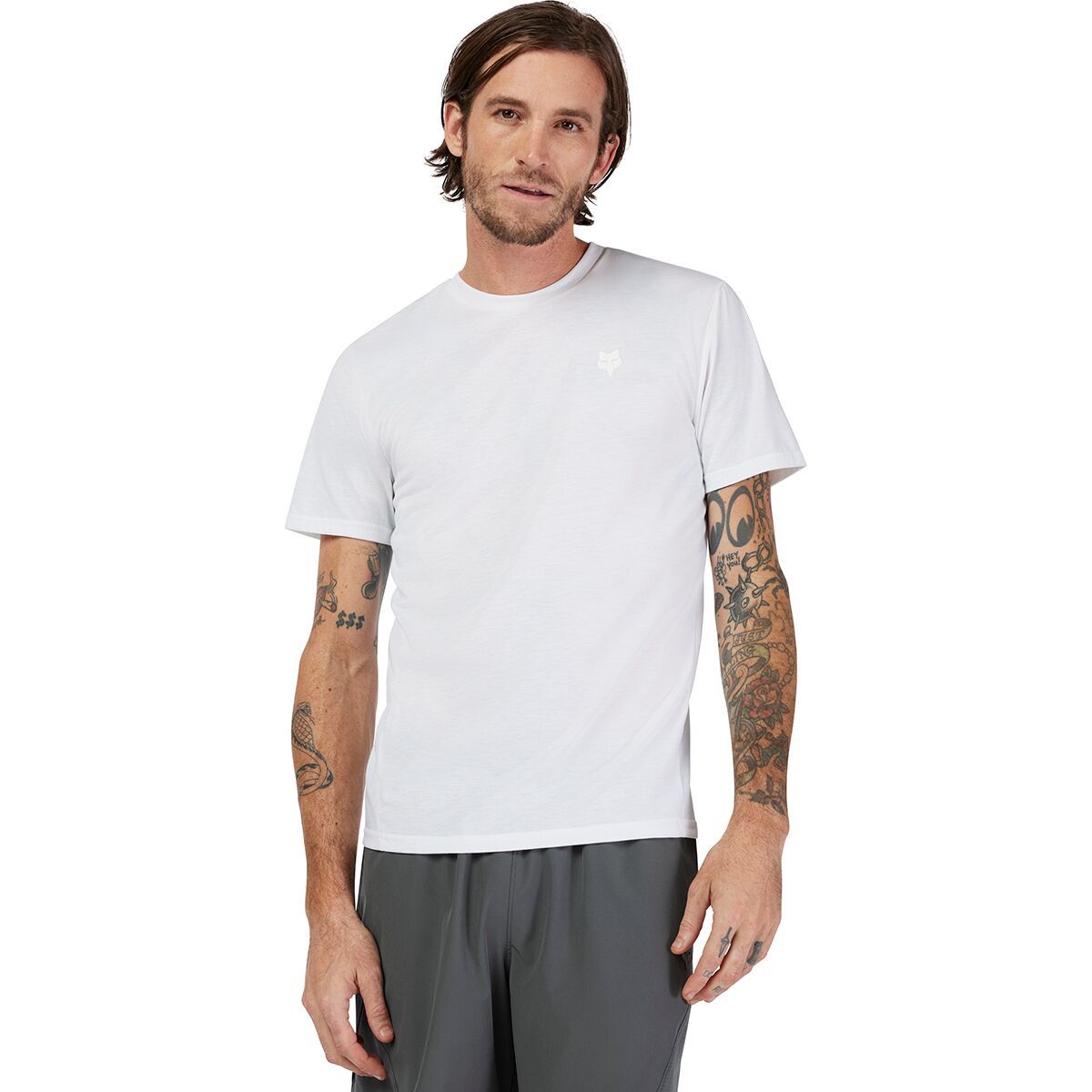 Image of Fox Racing Forums Short-Sleeve Tech T-Shirt - Men's Optic White, XXL