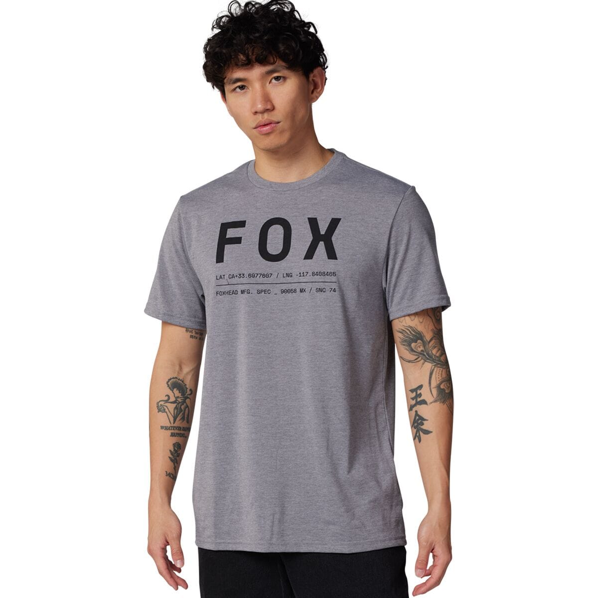 Image of Fox Racing Non Stop Short-Sleeve Tech T-Shirt - Men's Heather Graphite, XL