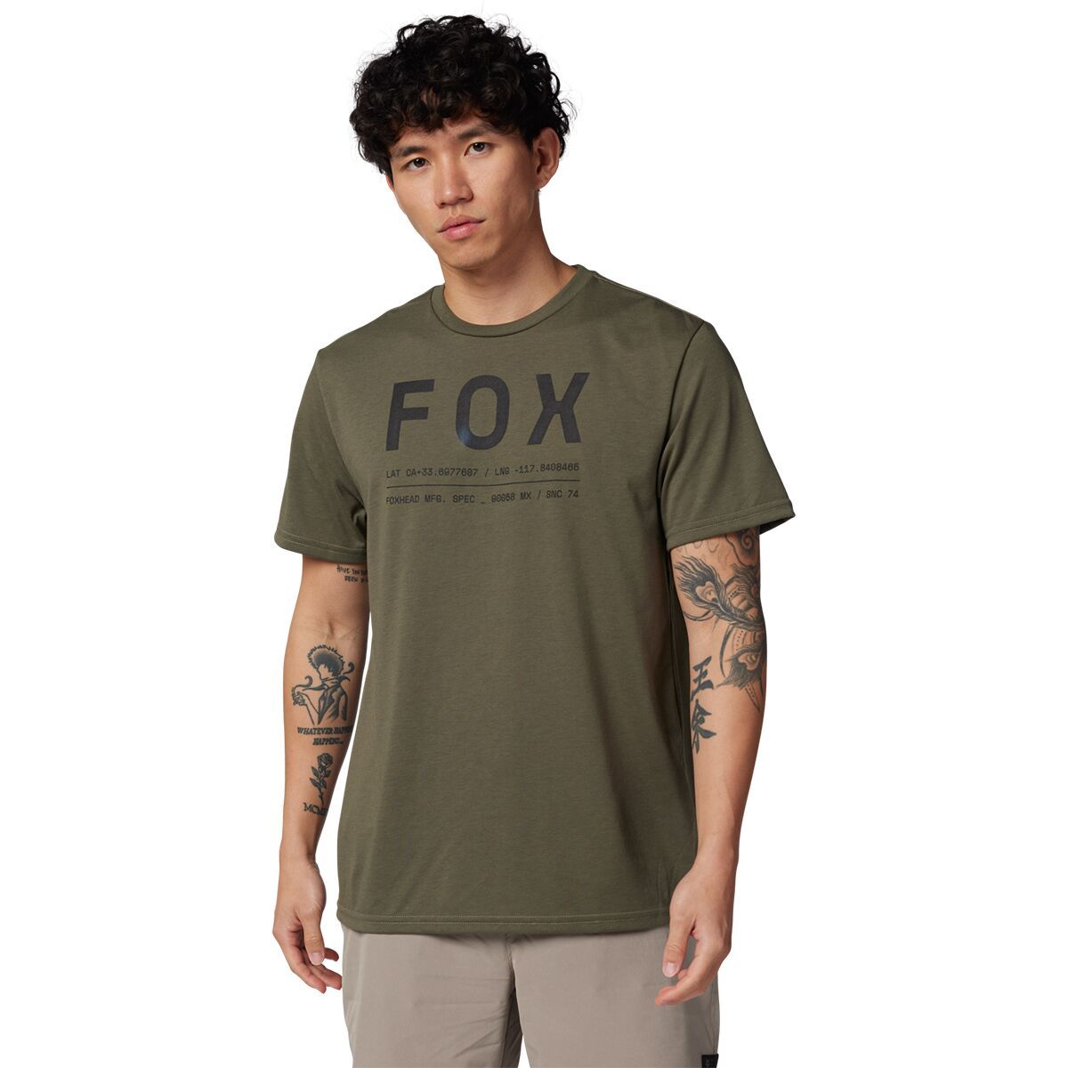 Image of Fox Racing Non Stop Short-Sleeve Tech T-Shirt - Men's Olive Green, XL