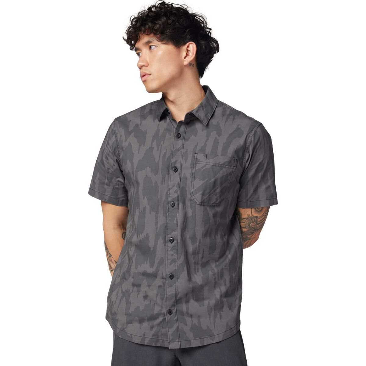 Fox Racing Swarmer Short-Sleeve Woven Jersey - Men's Black, L