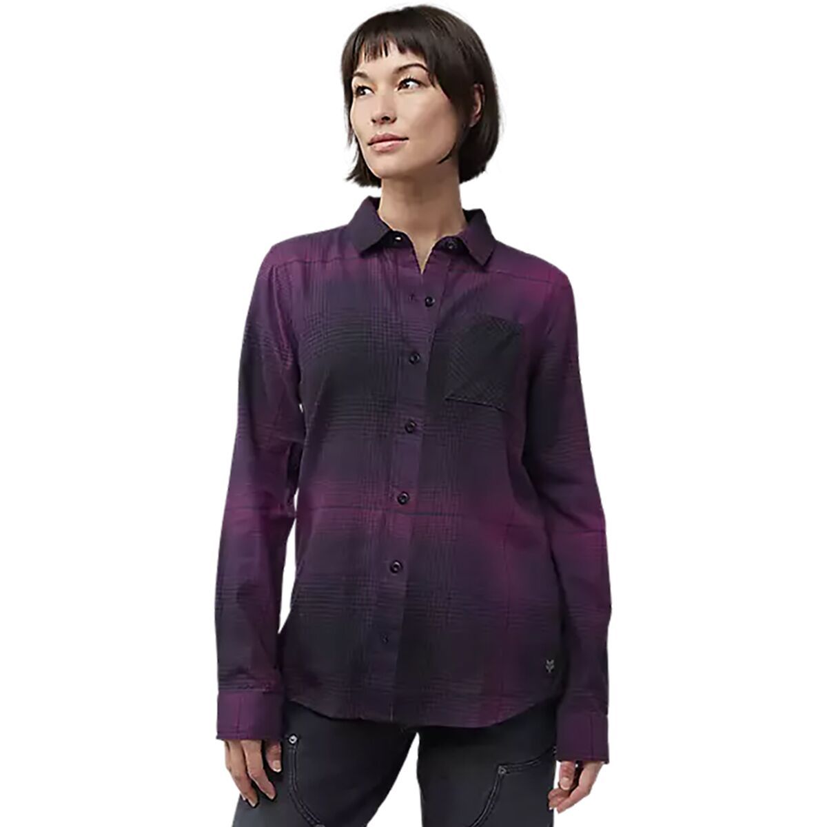 Image of Fox Racing Traildust Flannel Jersey - Women's Sangriagria, L