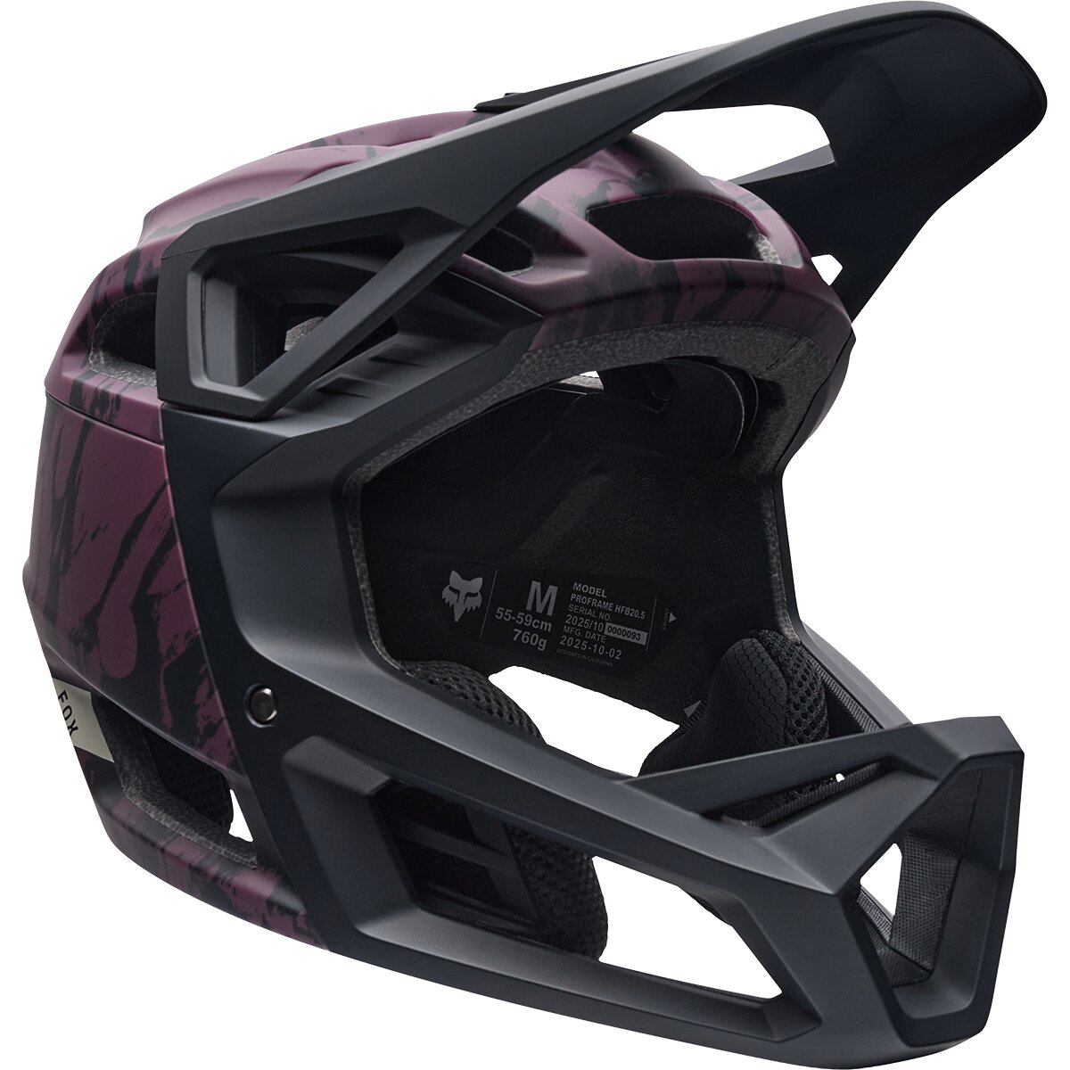 Image of Fox Racing Proframe Helmet Dark Maroon Thrive, S