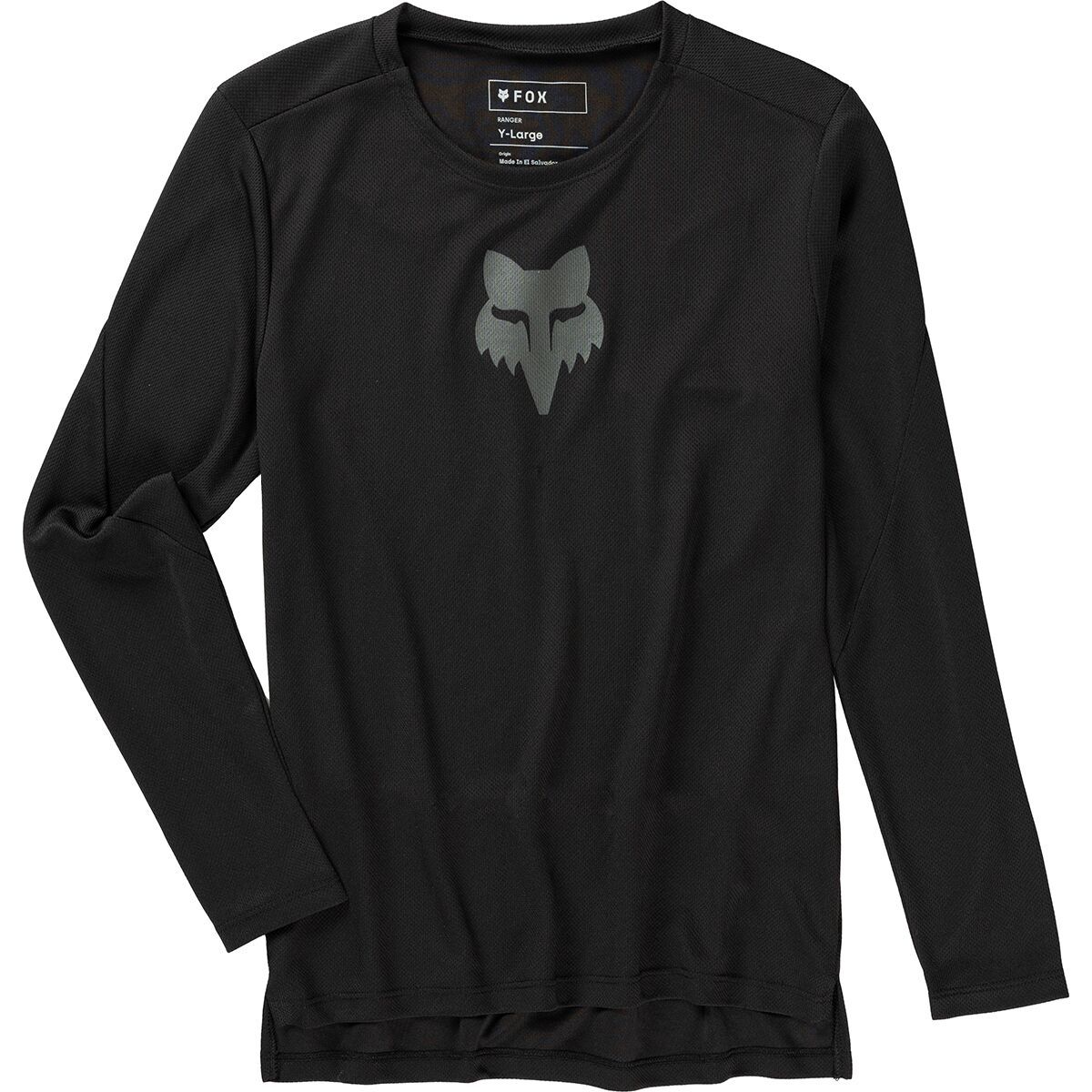 Image of Fox Racing Ranger Long-Sleeve Jersey - Kids' Black Fox Head, S