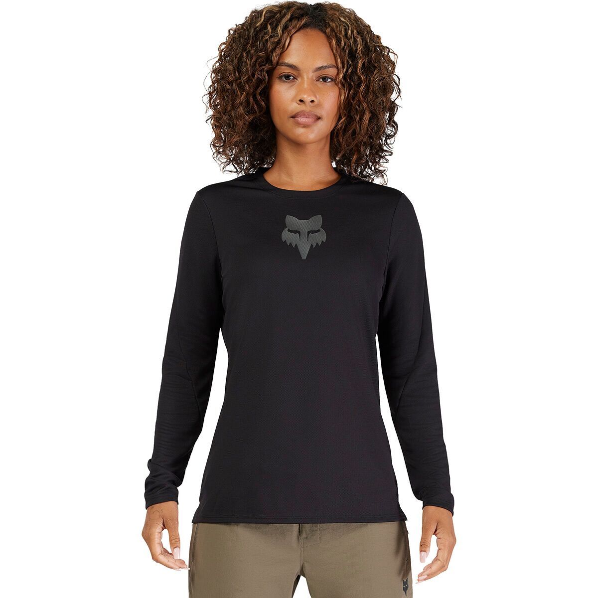 Image of Fox Racing Ranger Long-Sleeve Jersey - Women's Black Fox Head, L