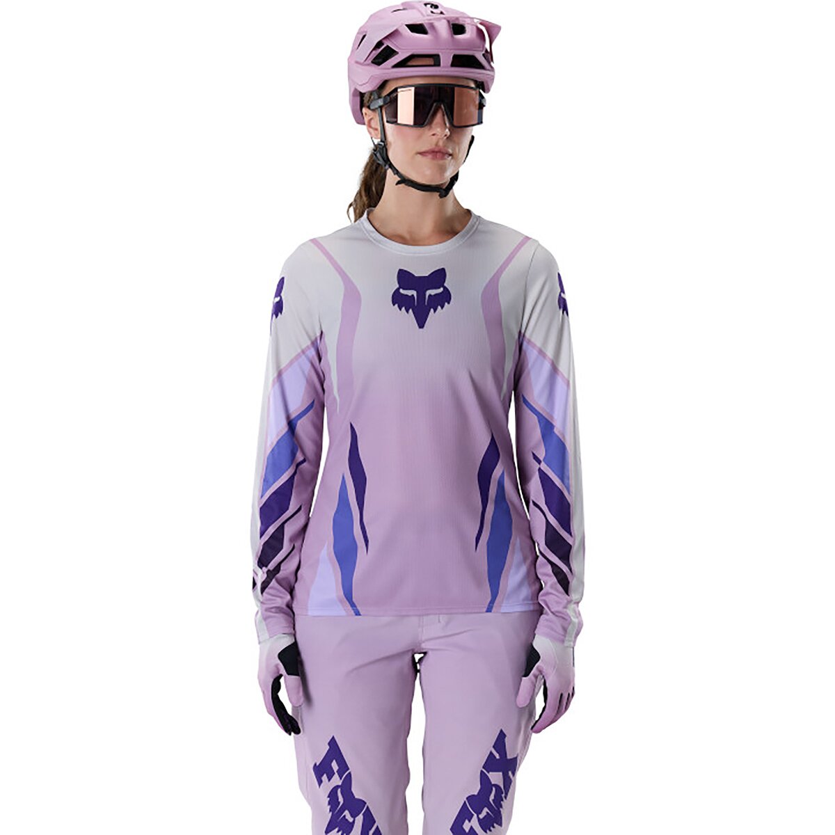 Image of Fox Racing Ranger Long-Sleeve Jersey - Women's Lavender Drift Foundry, S
