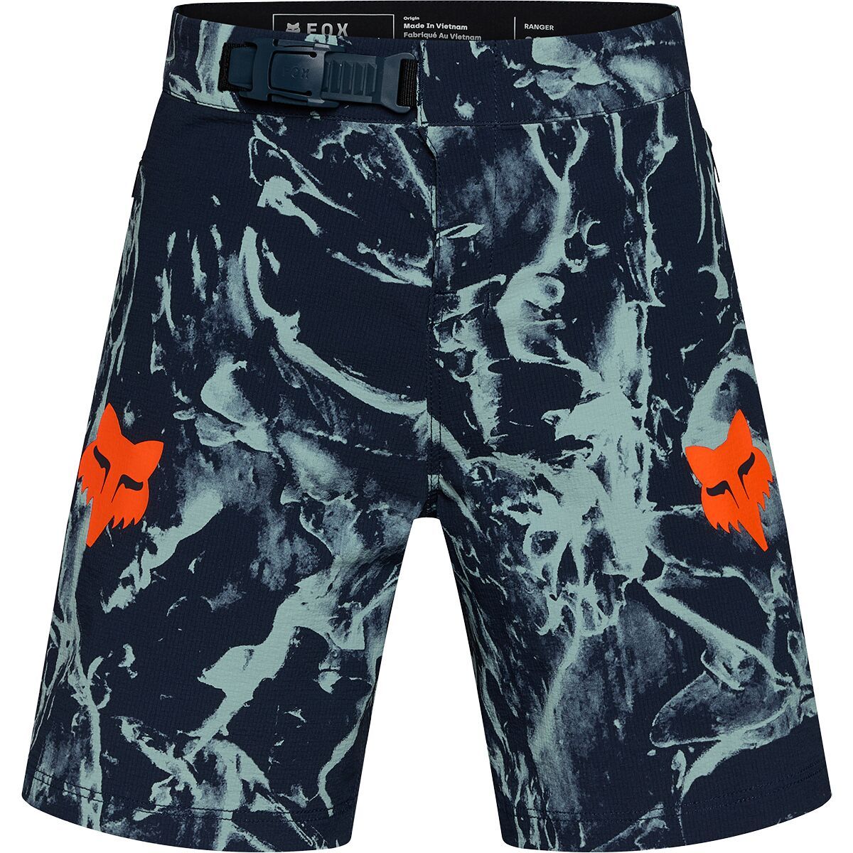 Image of Fox Racing Ranger Short + Liner - Kids' Arctic Blue Image Print, 28