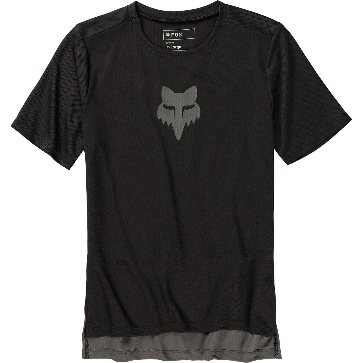 Image of Fox Racing Ranger Short-Sleeve Jersey - Kids' Black Fox Head, L