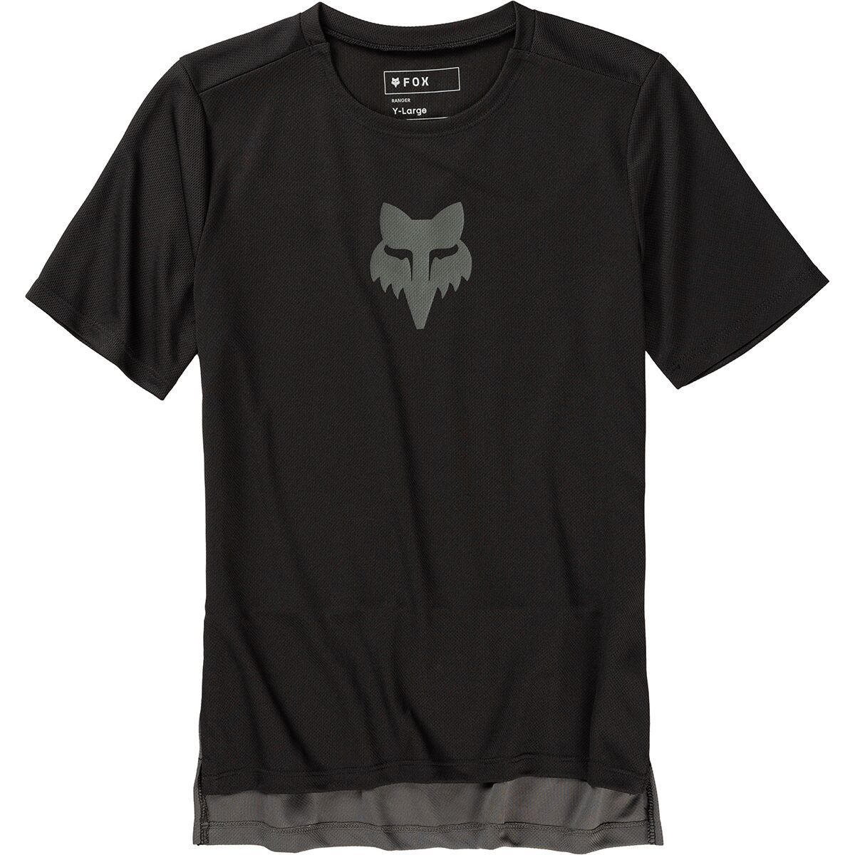 Image of Fox Racing Ranger Short-Sleeve Jersey - Kids' Black Fox Head, L