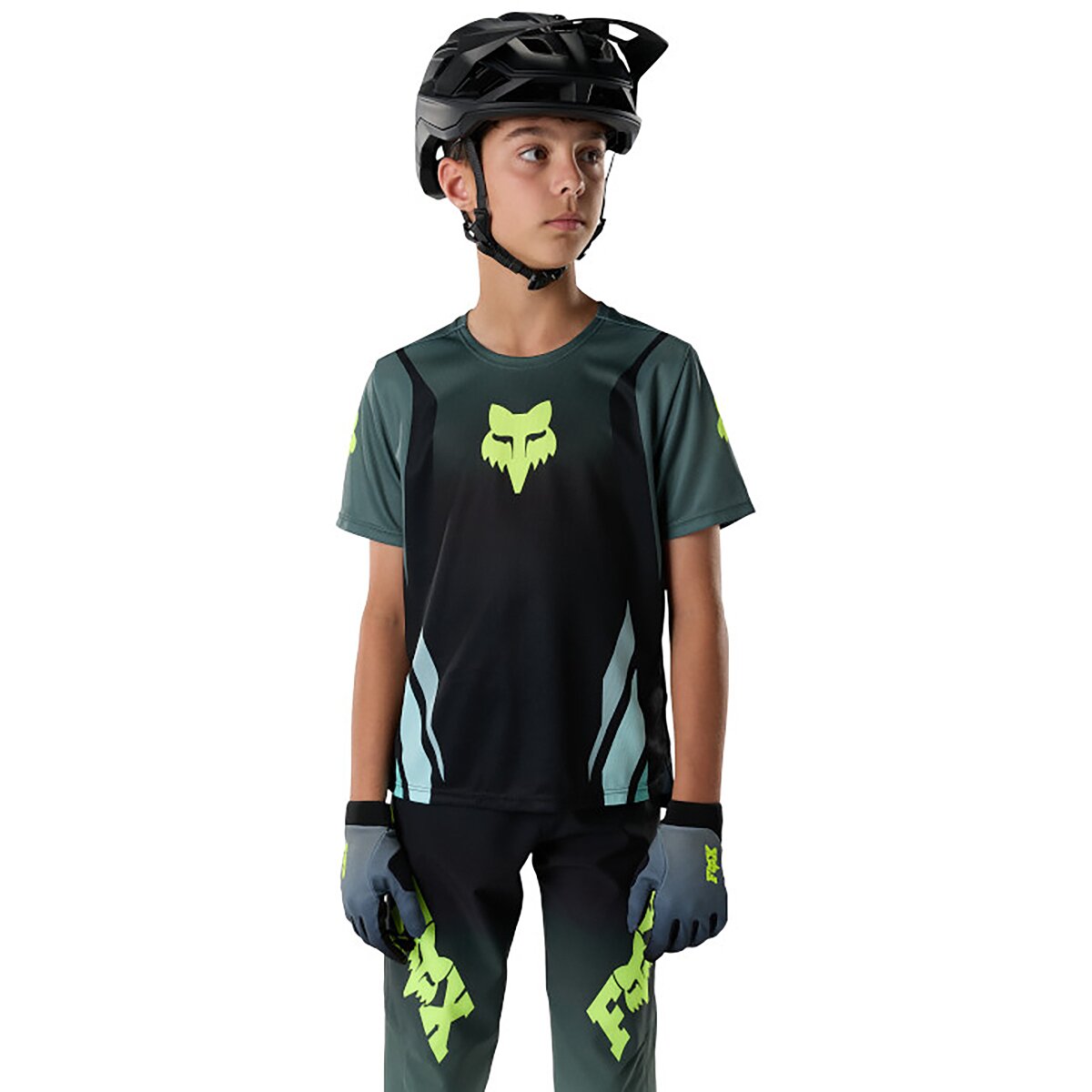 Image of Fox Racing Ranger Short-Sleeve Jersey - Kids' Sage Foundry, M