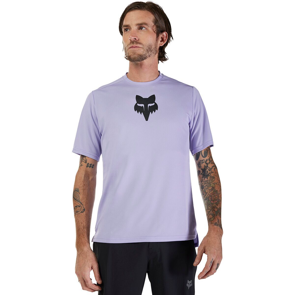 Image of Fox Racing Ranger Short-Sleeve Jersey - Men's Lilac Fox Head, L