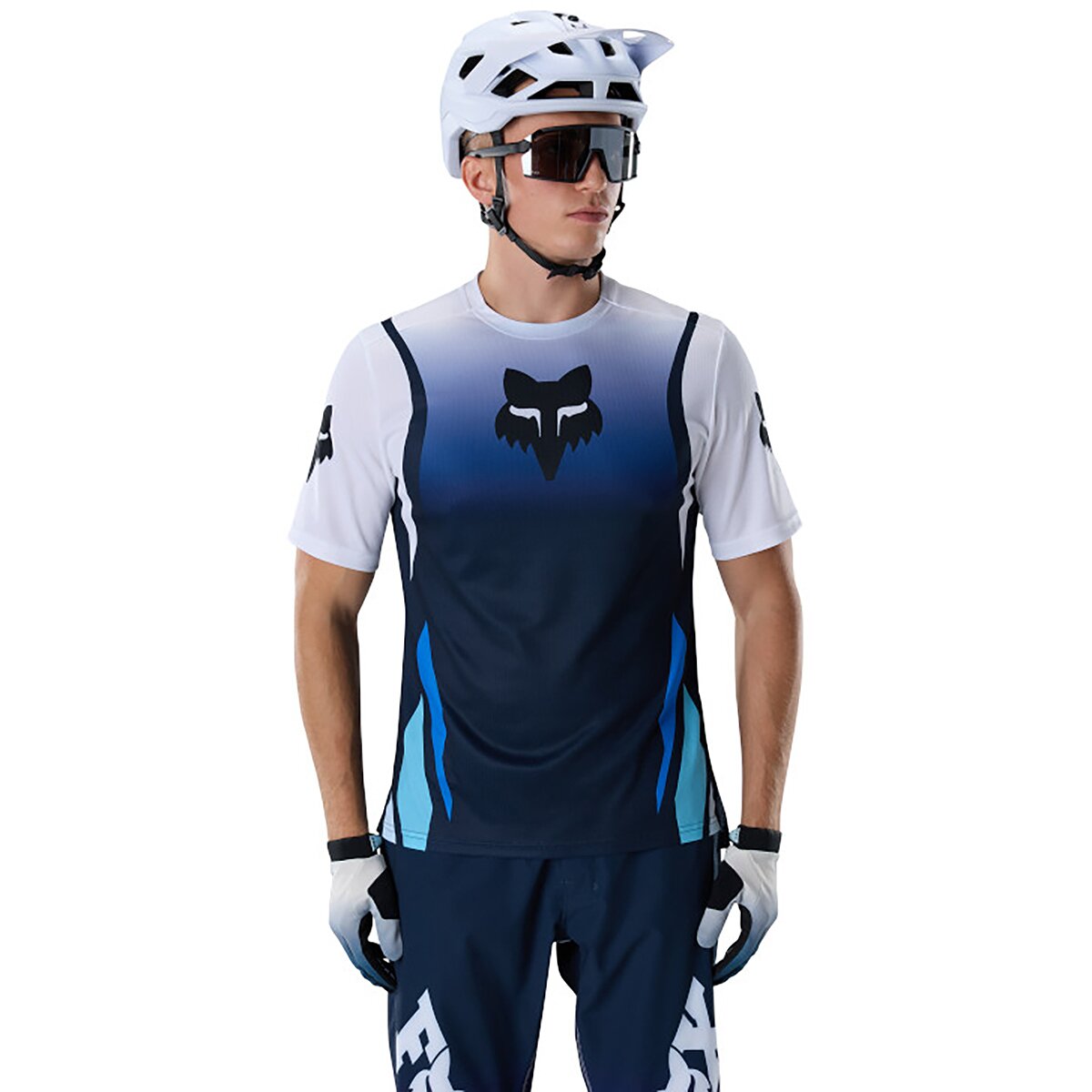 Image of Fox Racing Ranger Short-Sleeve Jersey - Men's Midnight Foundry, XXL