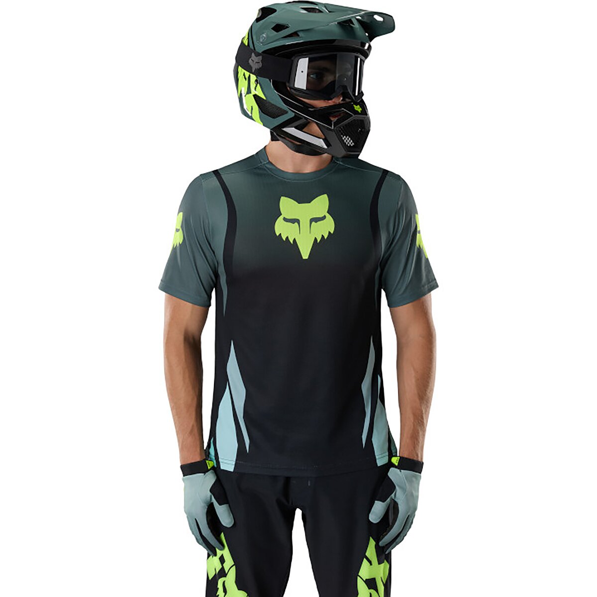 Image of Fox Racing Ranger Short-Sleeve Jersey - Men's Sage Foundry, M