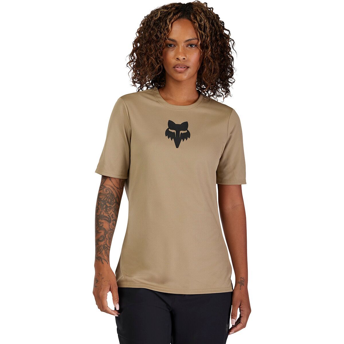 Image of Fox Racing Ranger Short-Sleeve Jersey - Women's Sand Fox Head, L