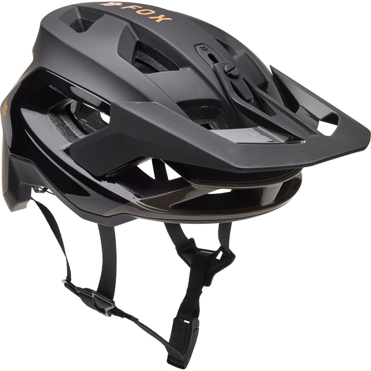 Image of Fox Racing Speedframe Mips Pro Helmet Black Backfade, M