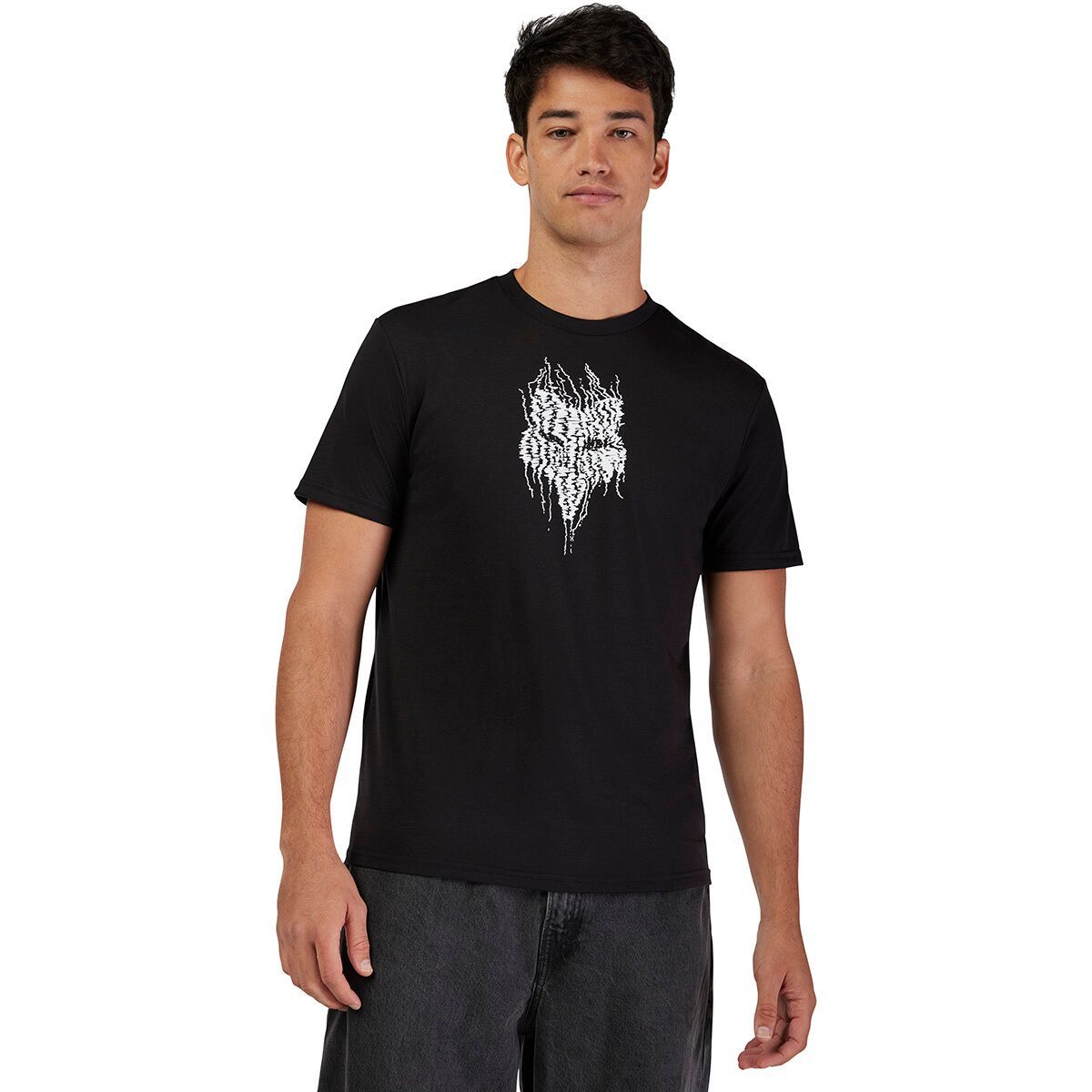 Fox Racing Bark Short-Sleeve Tech T-Shirt - Men's Black, L