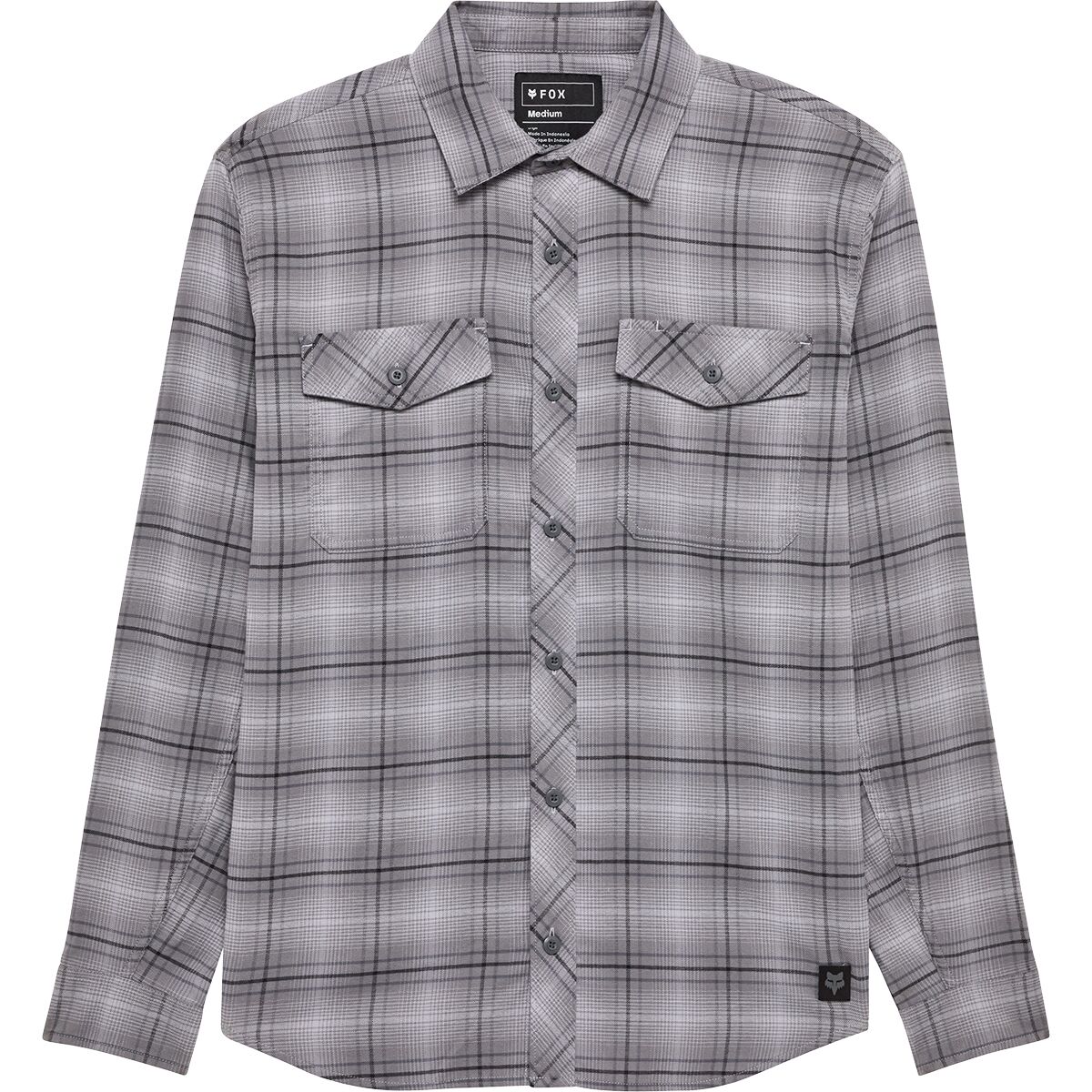 Image of Fox Racing Survivalist Stretch Flannel Long-Sleeve Shirt - Men's Light Grey, M