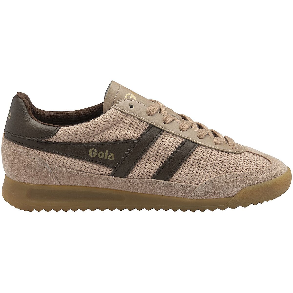 Image of Gola Tornado Zephyr Sneaker - Women's Cameo/Dark Brown, 7.0