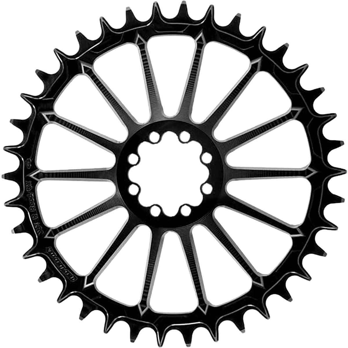 Image of Garbaruk AXS Road/CX Oval Chainring Black, 42t