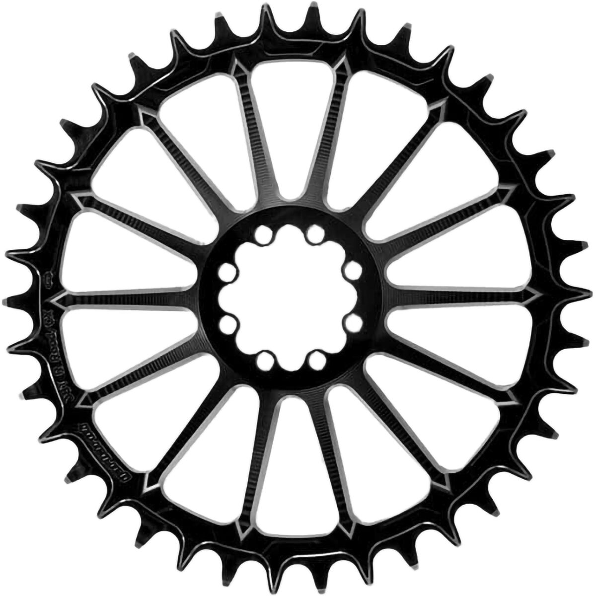 Image of Garbaruk AXS Road/CX Round Chainring Black, 46t