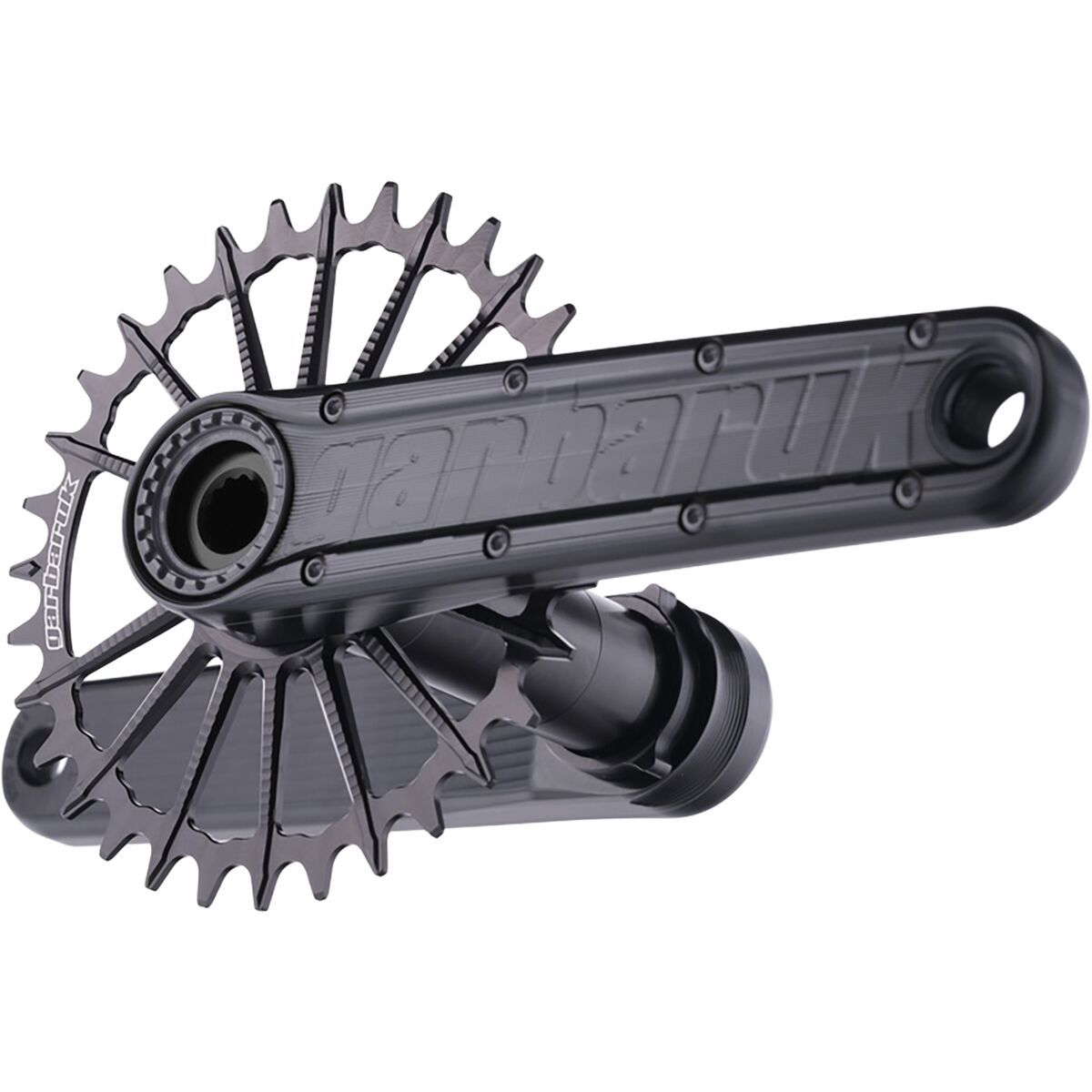 Image of Garbaruk Enduro Crankset Black, Black, 165mm, 30mm
