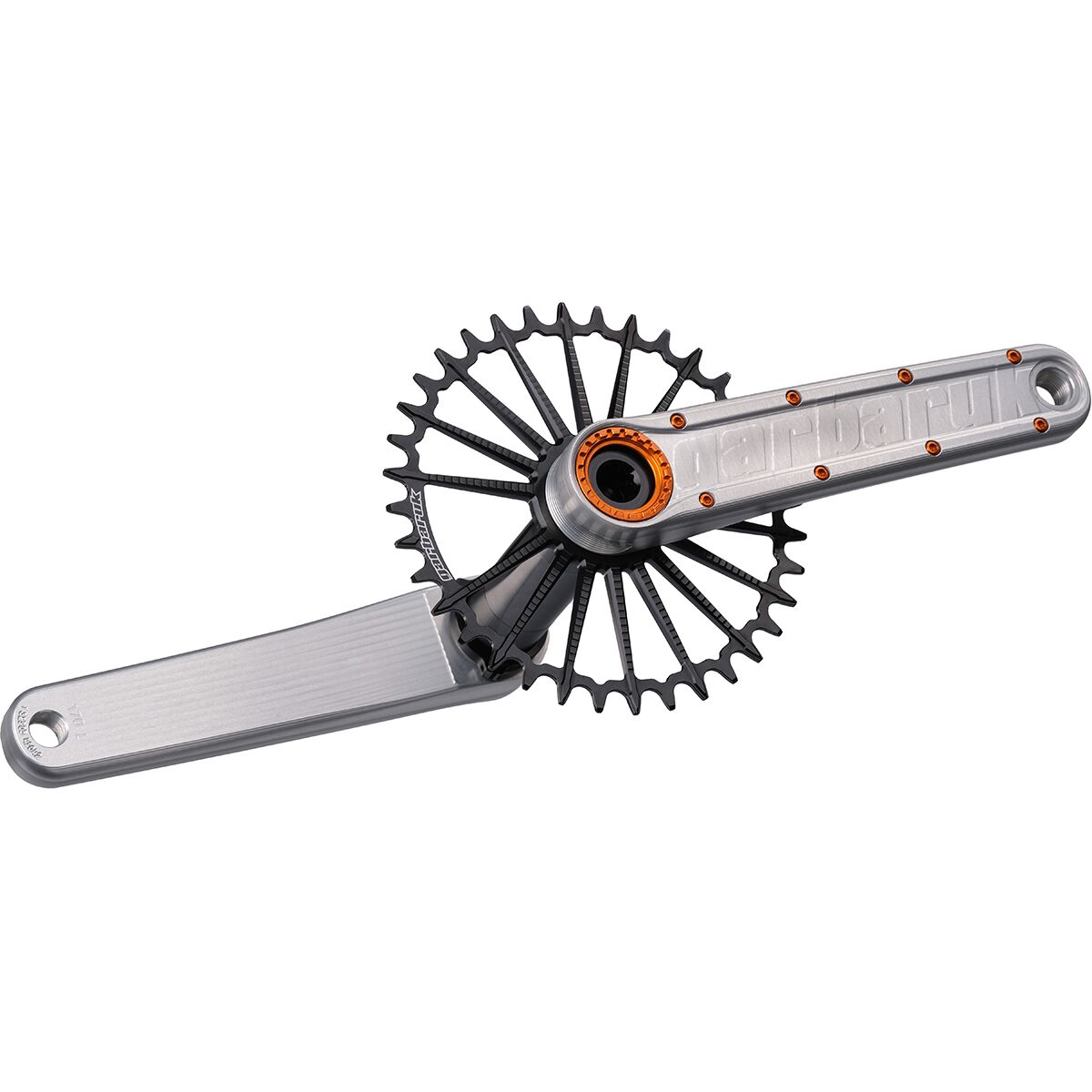 Image of Garbaruk Enduro Crankset Black, Silver, 165mm, DUB
