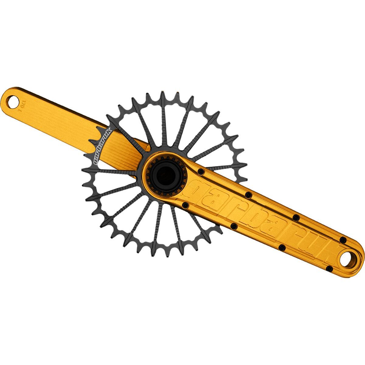 Image of Garbaruk Enduro Crankset Gold, Black, 165mm, DUB