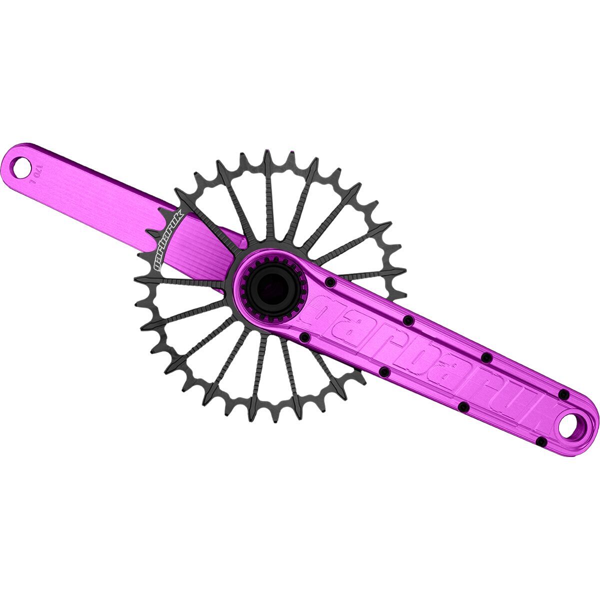 Image of Garbaruk Enduro Crankset Violet, Black, 165mm, DUB
