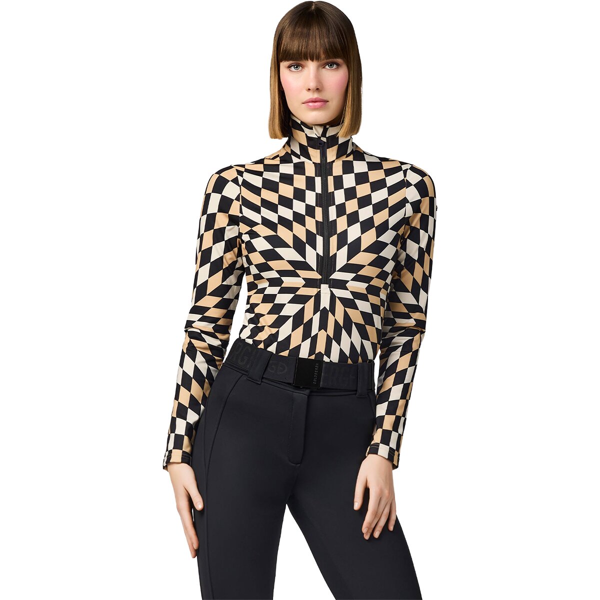 Goldbergh Goldbergh Chesu Ski Pully Top - Women's Spiral Chess Gold, L - $268.95 at Backcountry.com