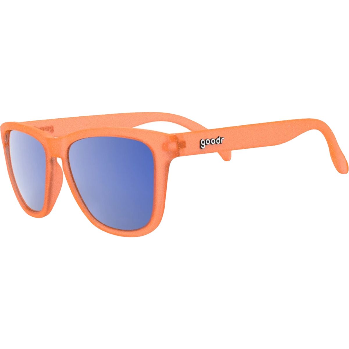 Image of Goodr OG Polarized Sunglasses Donkey Goggles/Orange/Blue Lens, One Size
