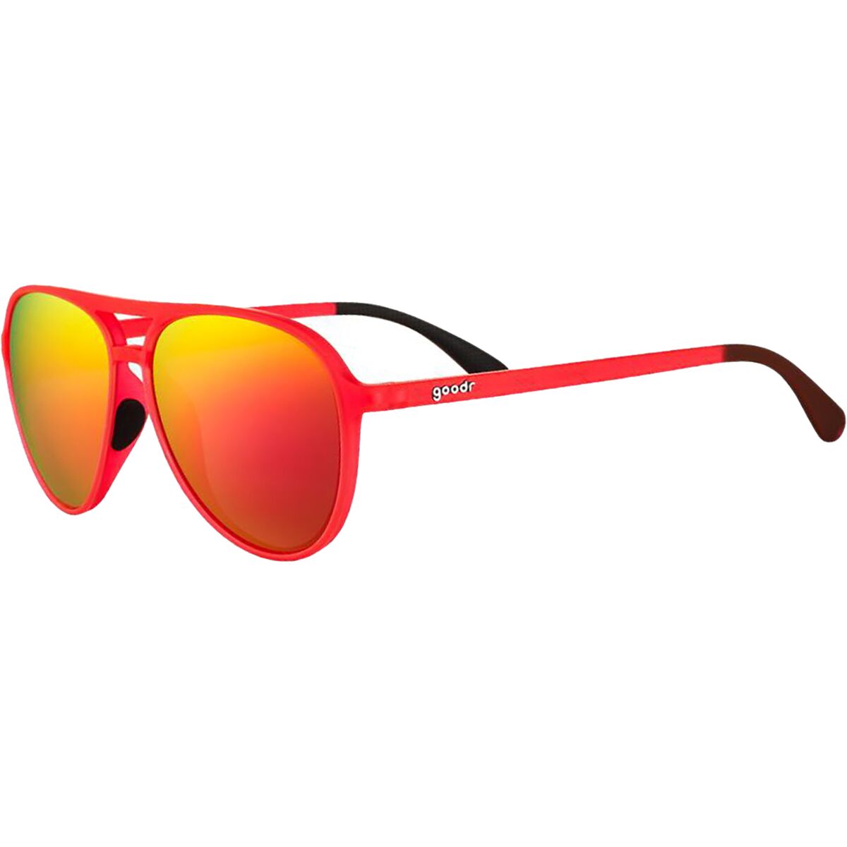 Goodr Goodr Mach Gs Polarized Sunglasses Captain Blunt's Red-Eye, One Size