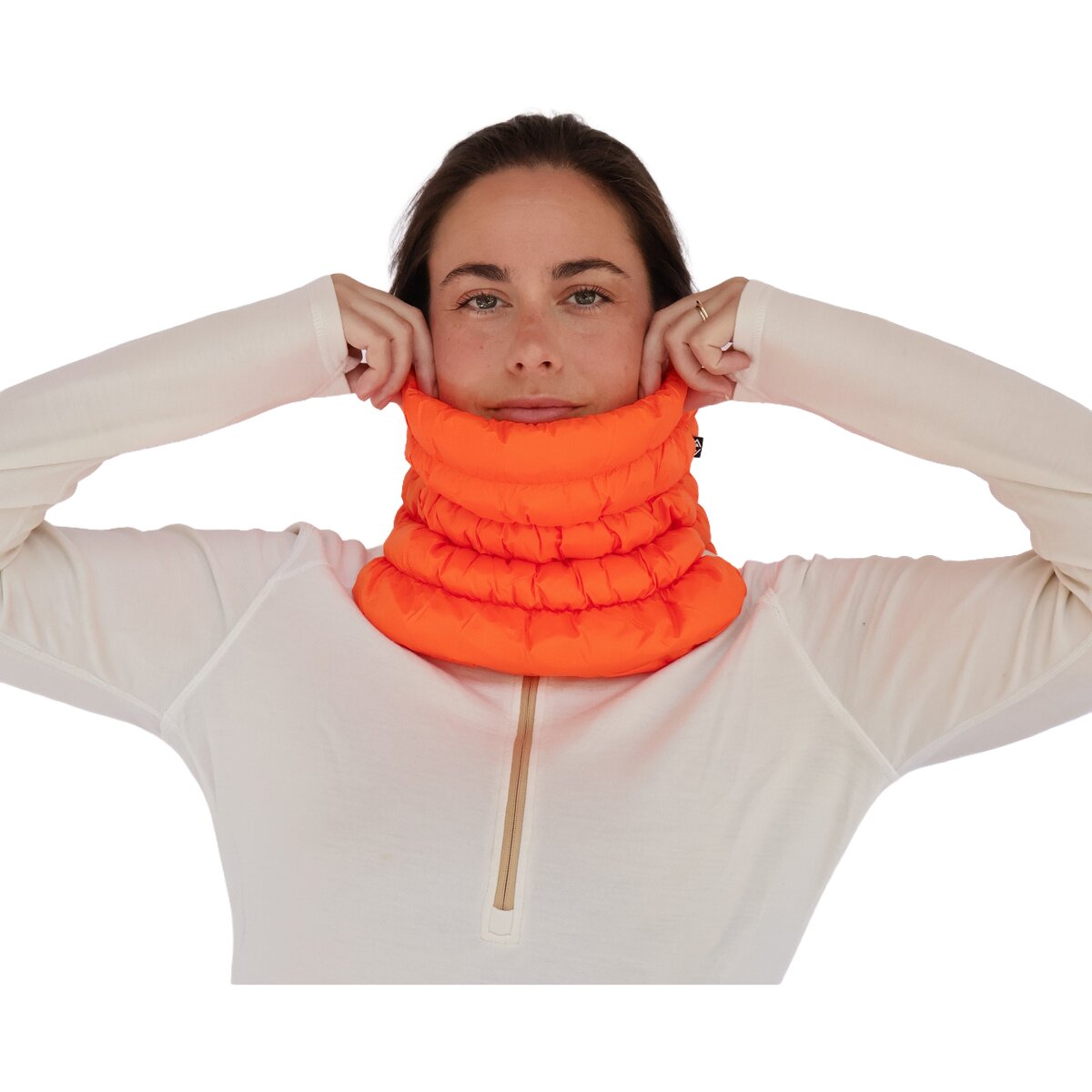 Gear Envie Gear Envie Quilted Neck Gaiter Safety Orange, One Size - $80.00 at Backcountry.com