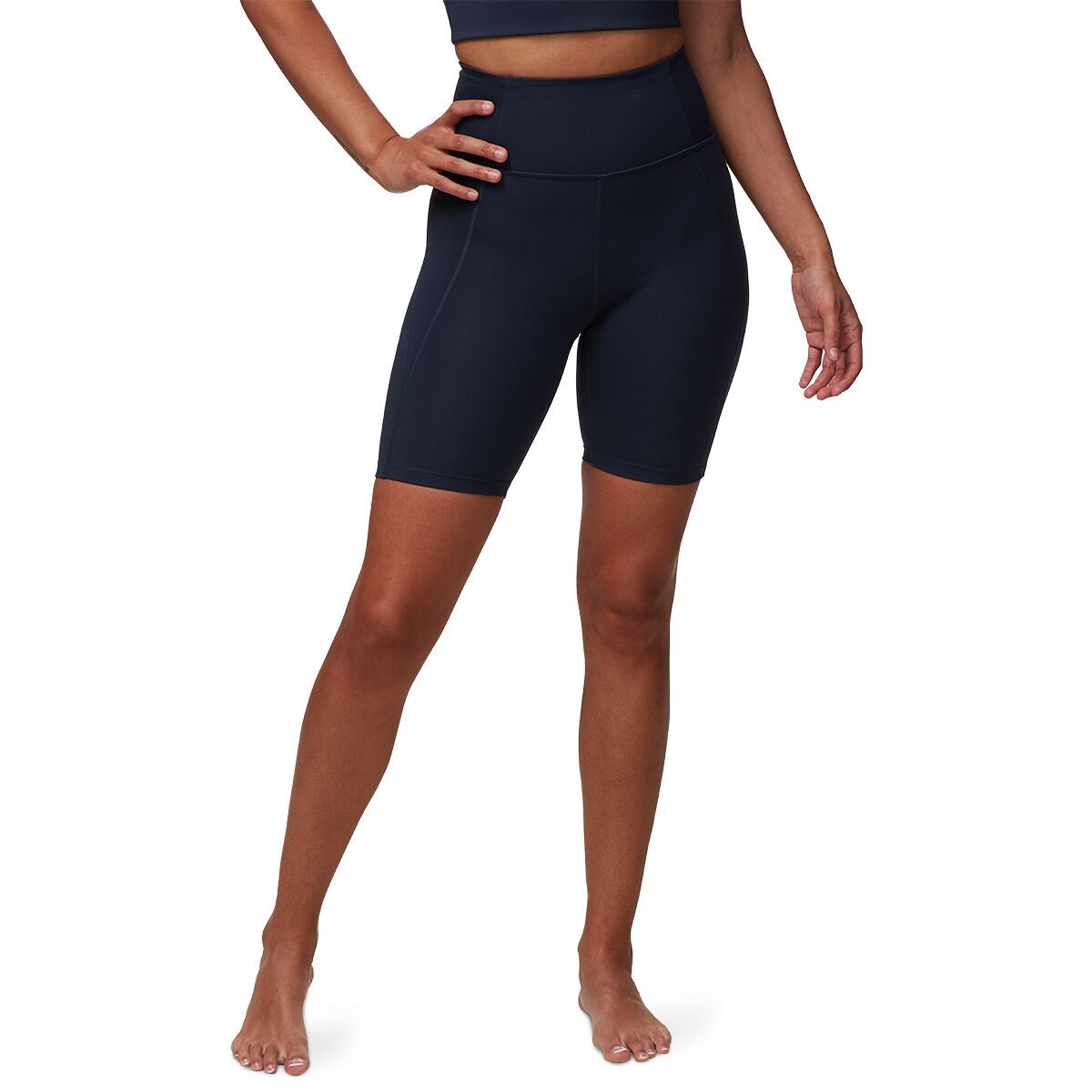 Girlfriend Collective High Rise Bike Short - Women's Midnight, M