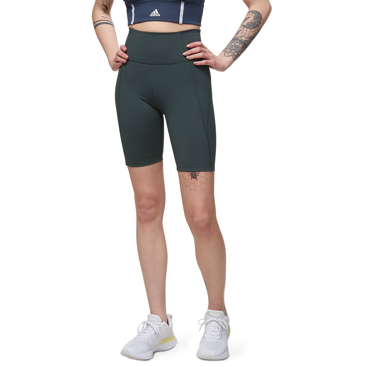 Girlfriend Collective High Rise Bike Short - Women's Moss, XXL