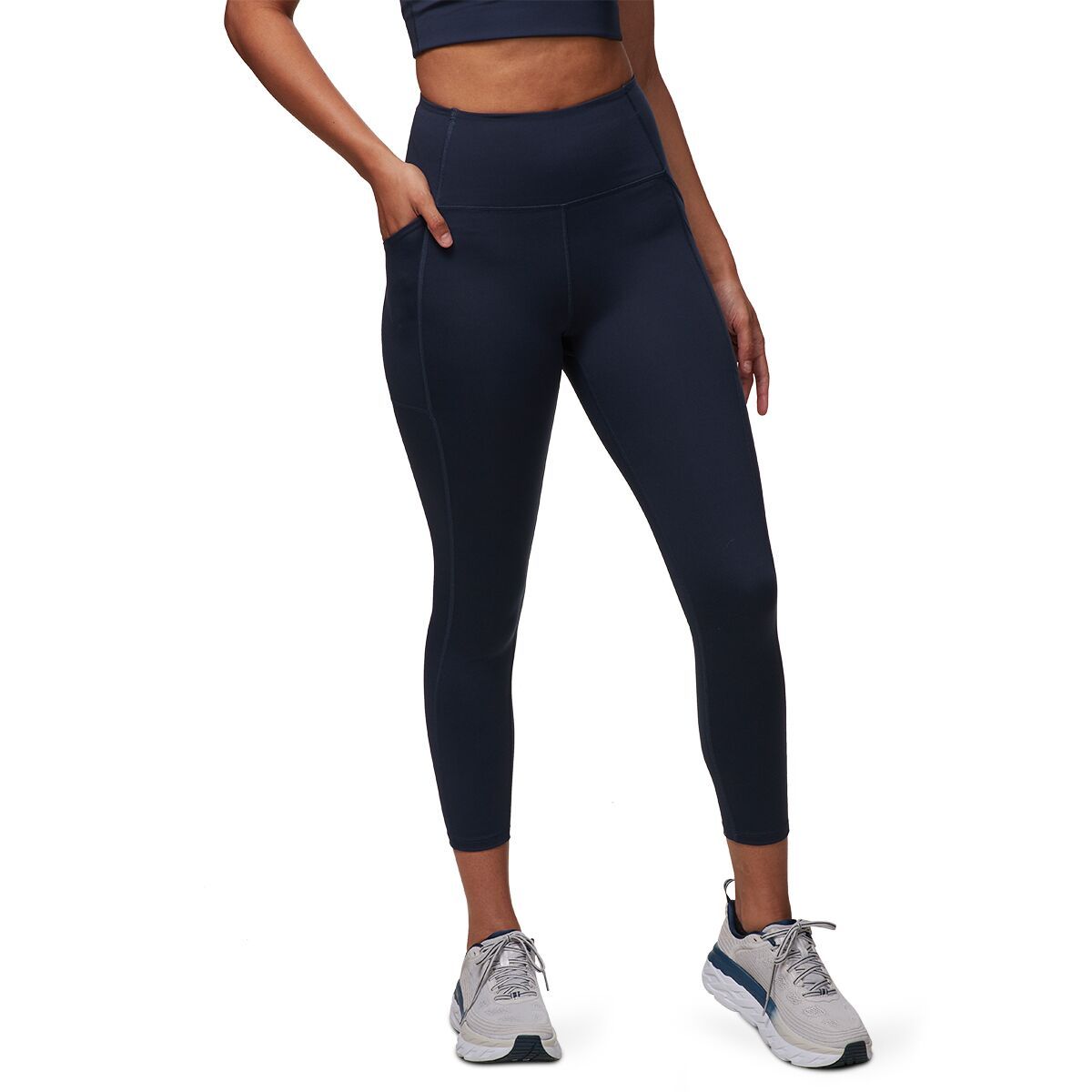 Girlfriend Collective Girlfriend Collective High Rise 7/8 Pocket Legging - Women's Midnight, M