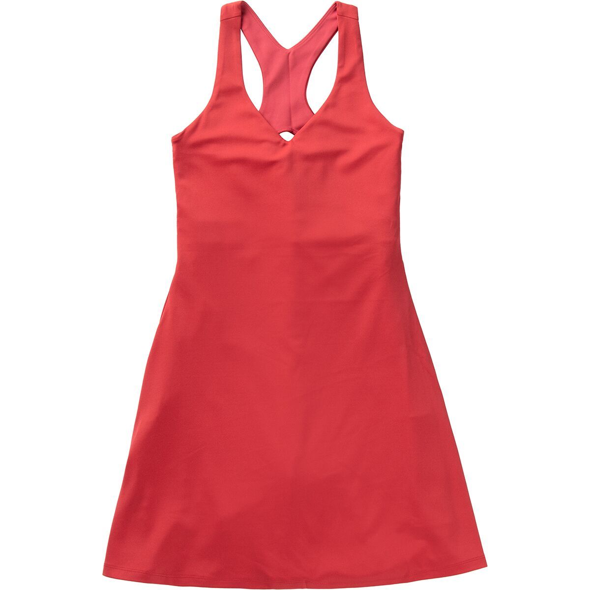 Girlfriend Collective Lola Float V-Neck Dress - Women's Flame, M