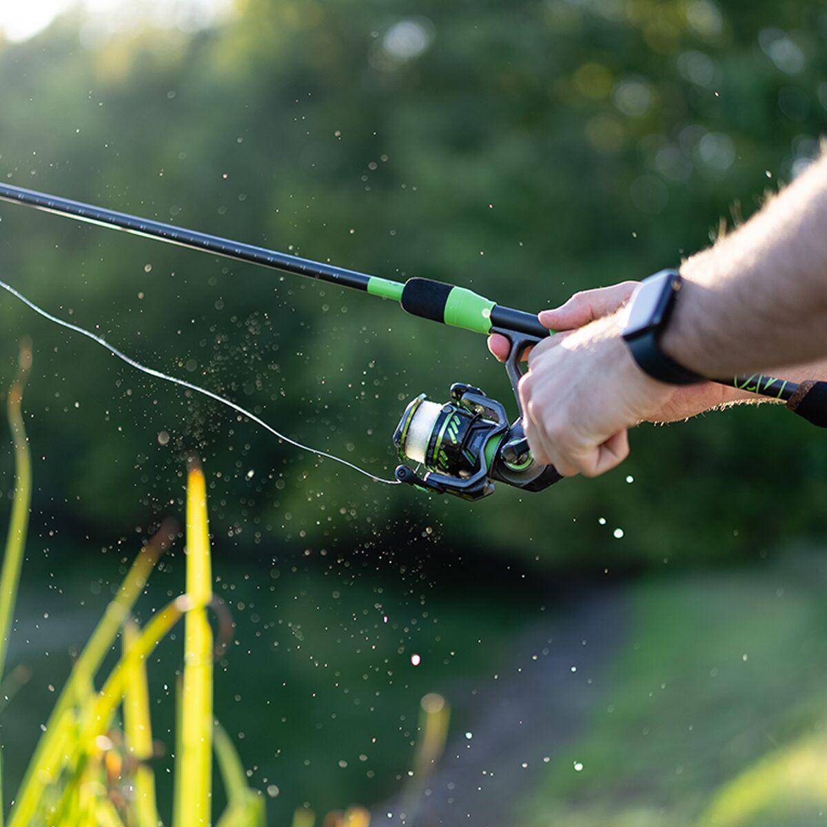 baitcaster rod green One Bass Fishing and Reel Combo, Baitcasting Combo with SuperPolymer Handle- Green- 1.8M -Left Handed : Sports & Outdoors Style meets substance in the ProFISHiency Drip Baitcast Combo Lews Mach 2 Casting Rods