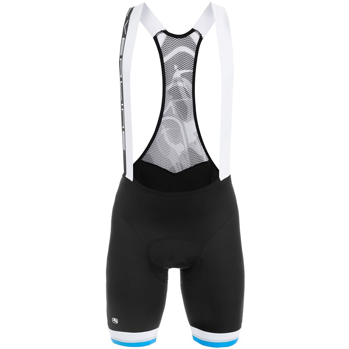 Giordana SilverLine Bib Short - Men's Black/Blue Fluo Accents, XL