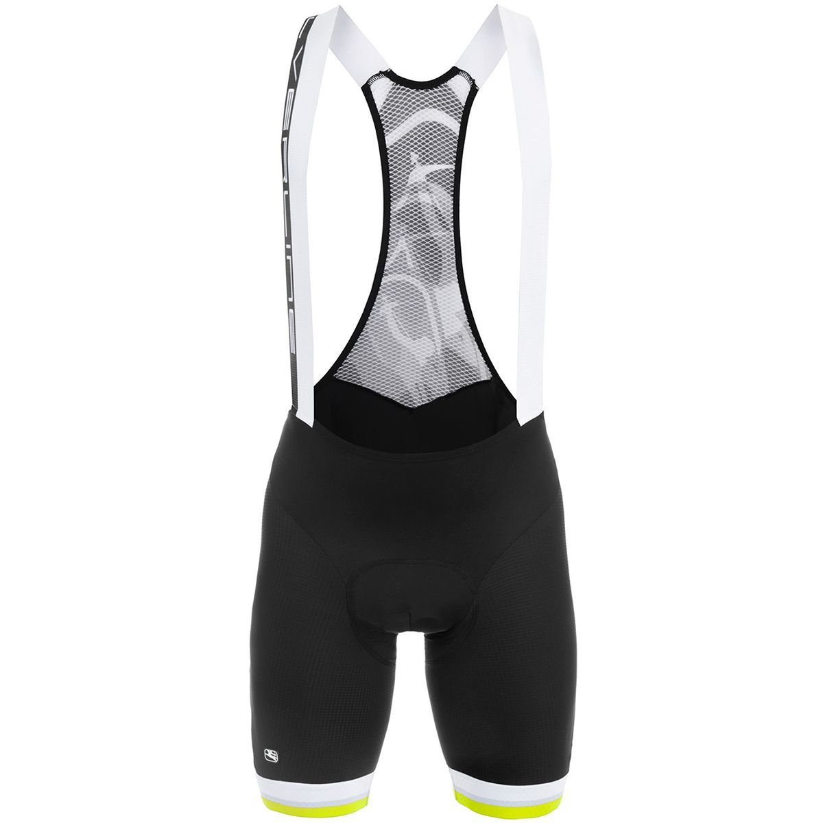 Giordana SilverLine Bib Short - Men's Black/Yellow Fluo Accents, M