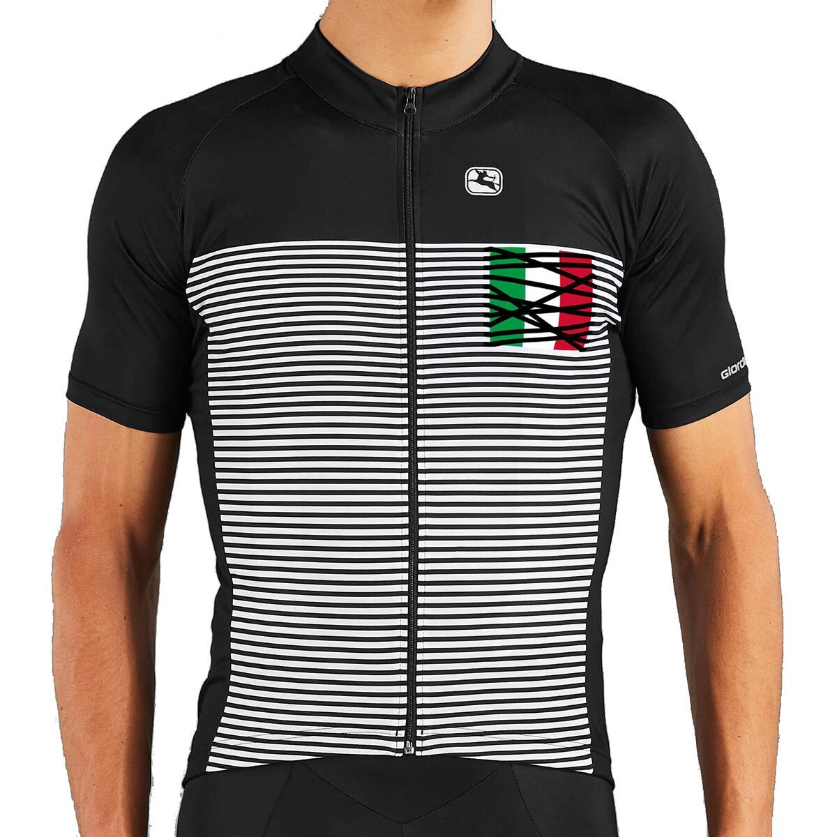 Giordana Moda Vero Pro Short-Sleeve Jersey - Men's Black/Italia, XXL