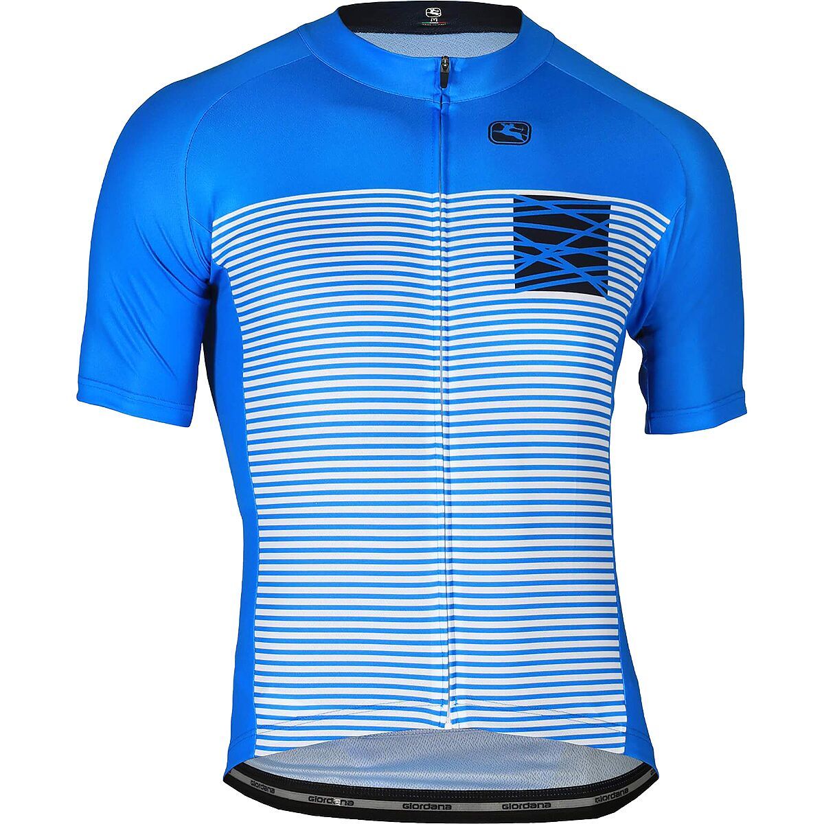 Giordana Moda Vero Pro Short-Sleeve Jersey - Men's Bright Blue/Navy, XL