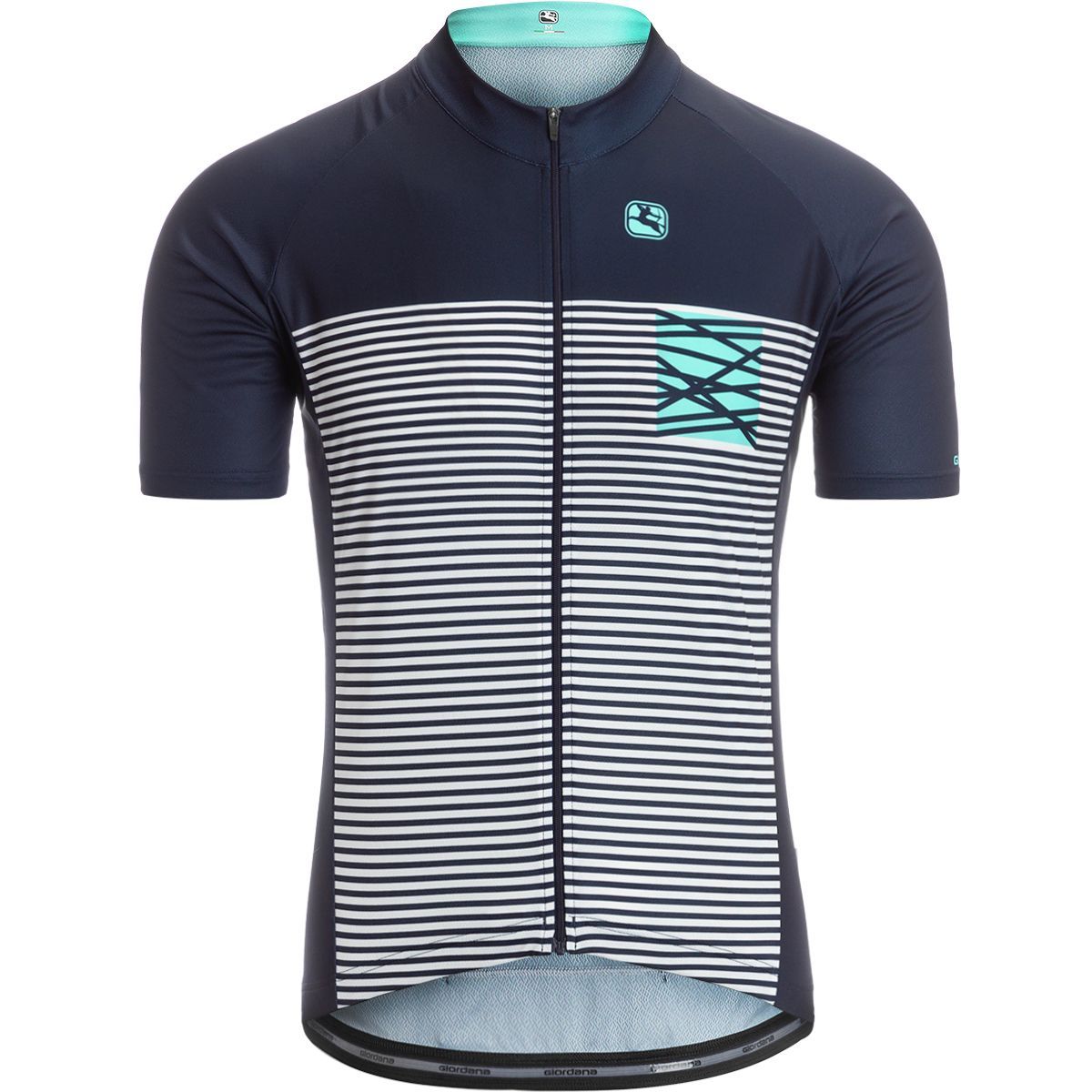 Giordana Moda Vero Pro Short-Sleeve Jersey - Men's Mare Midnight Blue/Aqua, XL