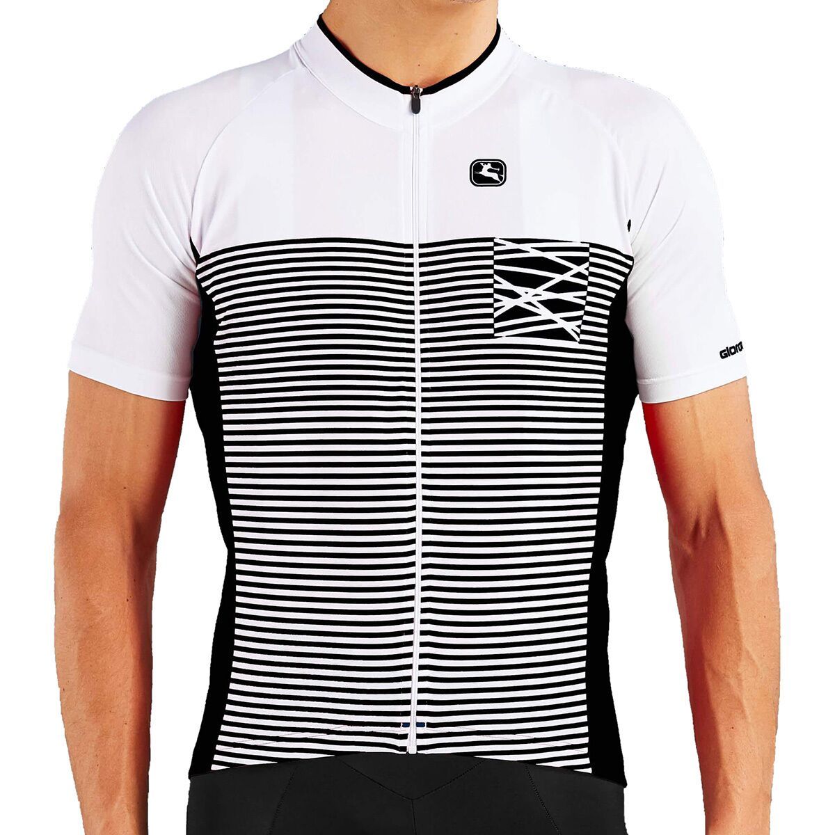 Giordana Moda Vero Pro Short-Sleeve Jersey - Men's White/Black, 3XL