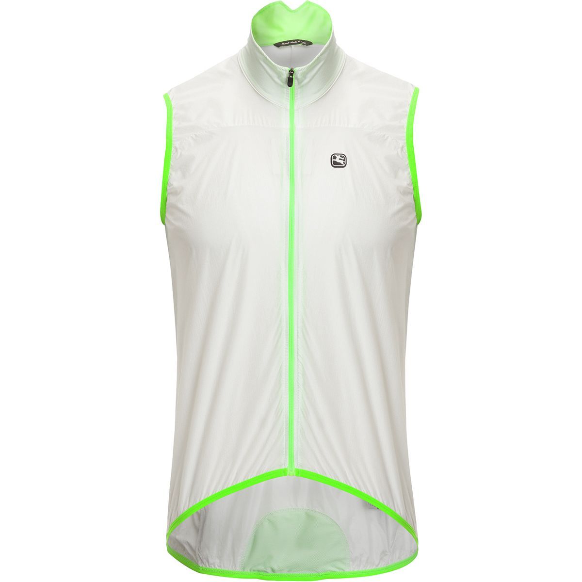 Giordana Zephyr Vest - Men's Opaque White/Green Accents, 4XL